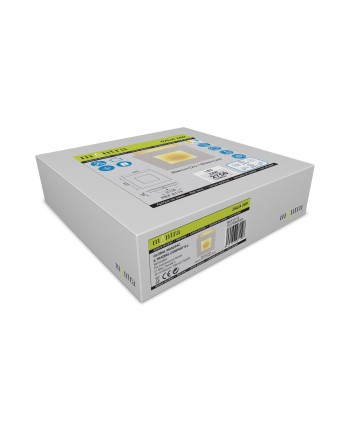 DALIA * APLIQUE CUADRADO 24W - ORO + BLANCO